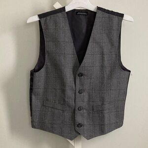 Women's Gray Glen Plaid Waistcoat Vest - NWOT